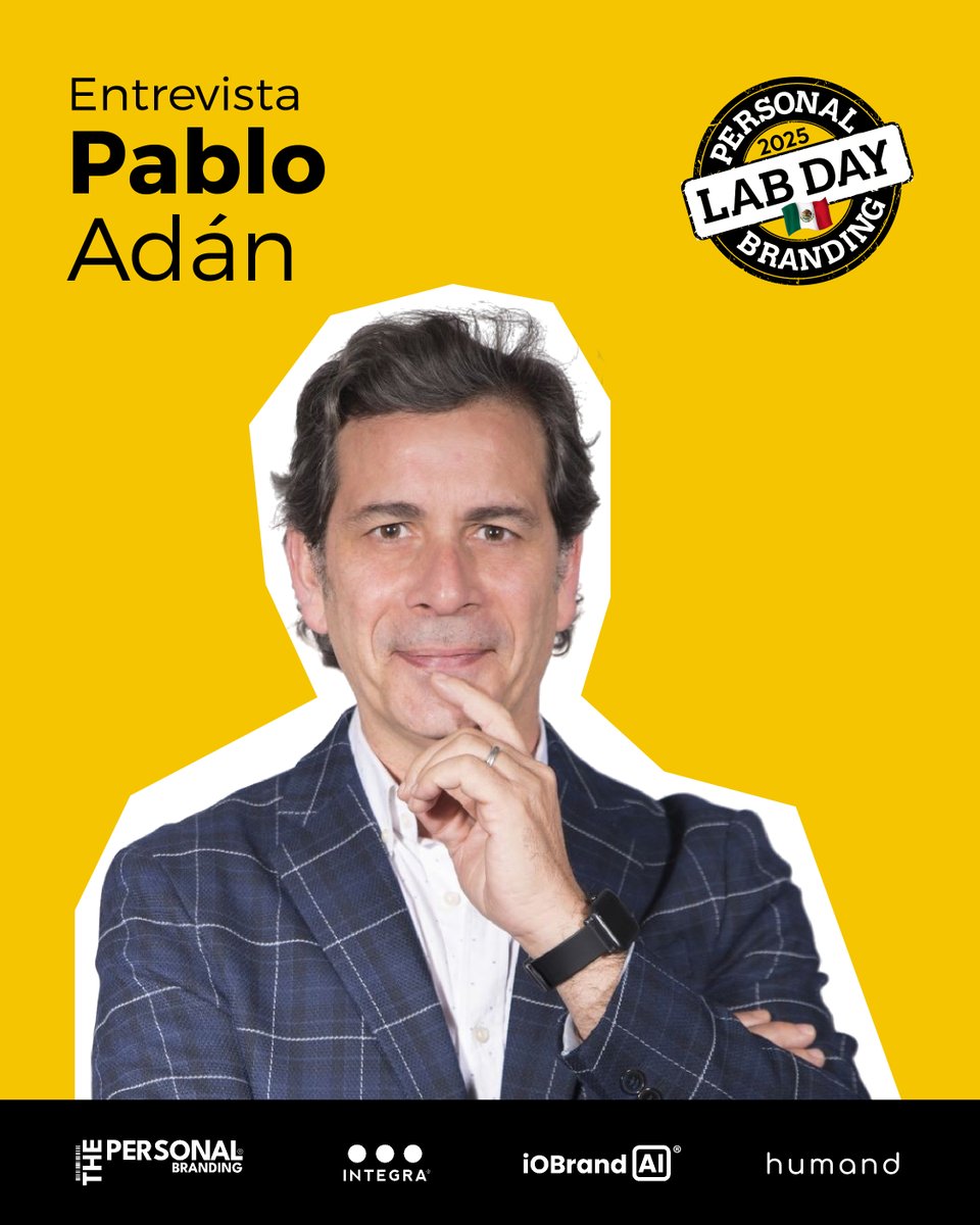 “Ser auténtico no es seguir una moda; es ser tú mismo.”
<a href="/PabloAdanMico/">#BornToRun</a>  conversa sobre la esencia, la coherencia y el propósito detrás de la #marcapersonal.

🎥 Entrevistas #PBLabDay2025
Disponible en🟣 Humand &amp; 🔴 YouTube
 tally.so/r/mekeGk