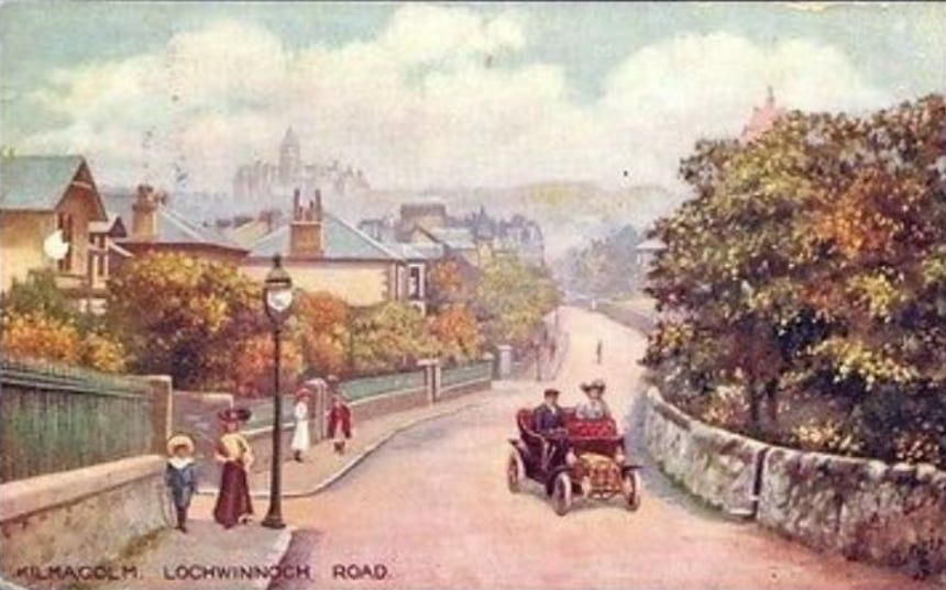 GreenockLassie's tweet photo. #Kilmalcolm
A postcard showing Lochwinnoch Road, Kilmacolm
Unedited image and as re-imagined in video using AI https://t.co/rusN98XCir