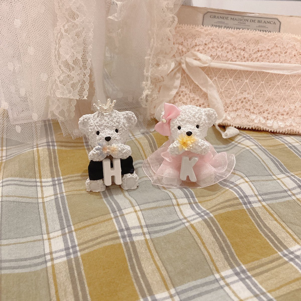 くま アロマストーン 豪華モノグラムドレス♡ くま アロマストーン 豪華モノグラムドレス♡ 【公式通販】