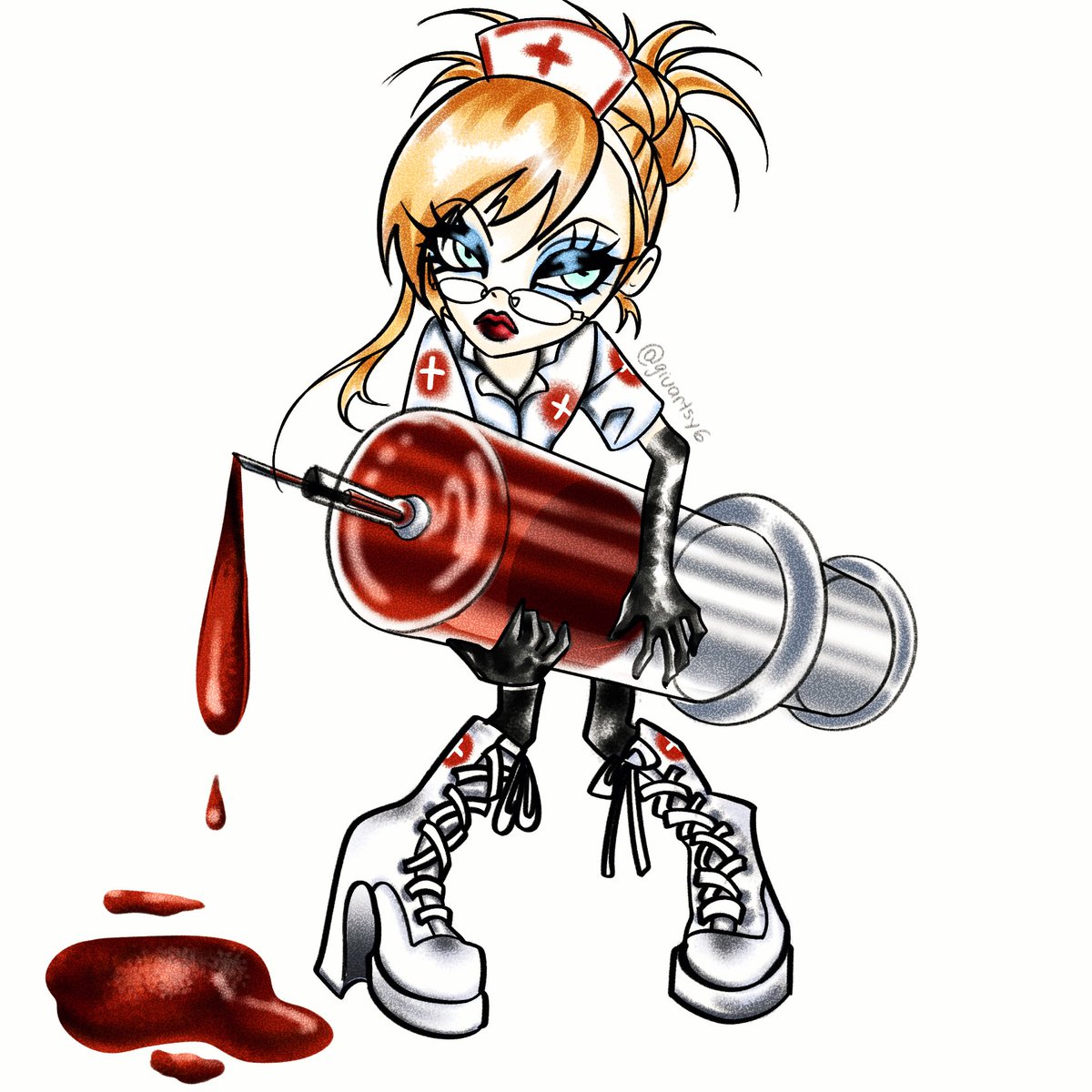 there's nurse Mana様 in pocket edition too! 🌹💉

#vkeitwt #MALICEMIZER