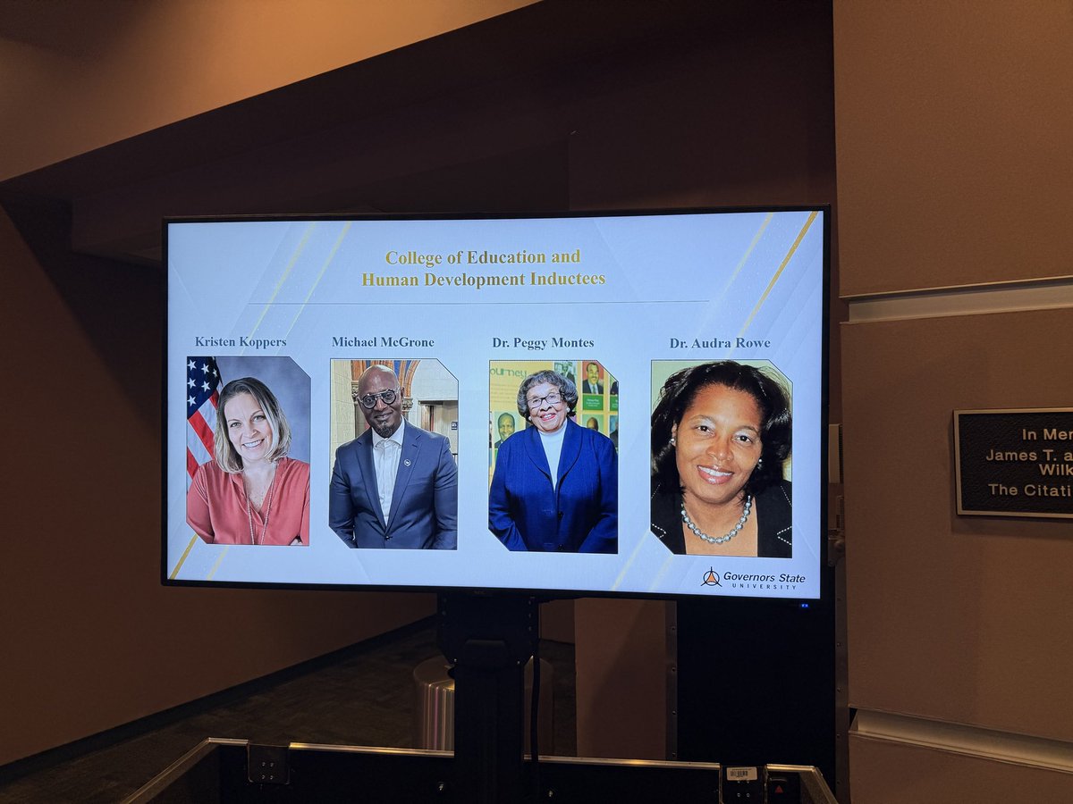 Thank you <a href="/Governors_State/">Governors State</a> for this award at tonight’s Distinguished Alumni Banquet