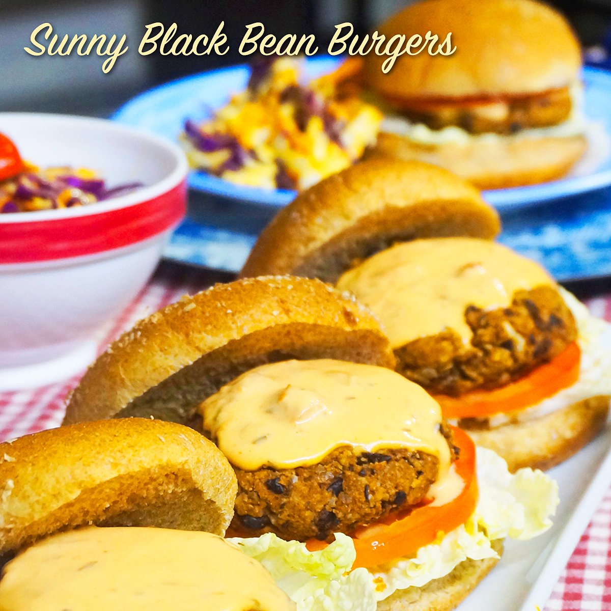 Jazzyvegetarian's tweet photo. These Sunny #Vegan Burgers are easy and delicious! Serve with my plant-based Marinara-Mayo Sauce for a classic burger taste.🍔🍔🍔Yum!
https://t.co/WNIDbU3jpM

#Tunein to @CreateTVchannel Sunday morning at 9am EST for my tasty #plantbased #recipes! 

#veganburger #createtv #watch https://t.co/2SfO3tdQyH