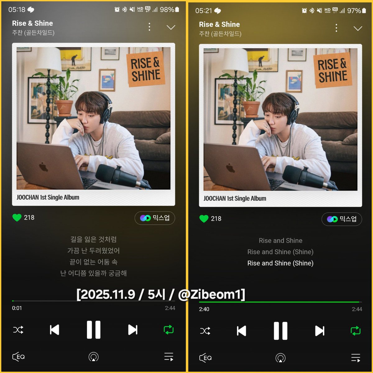 Zibeom1's tweet photo. 2025.11.9 2~3/5/8시! 🥰 https://t.co/gmDaay5Ngs