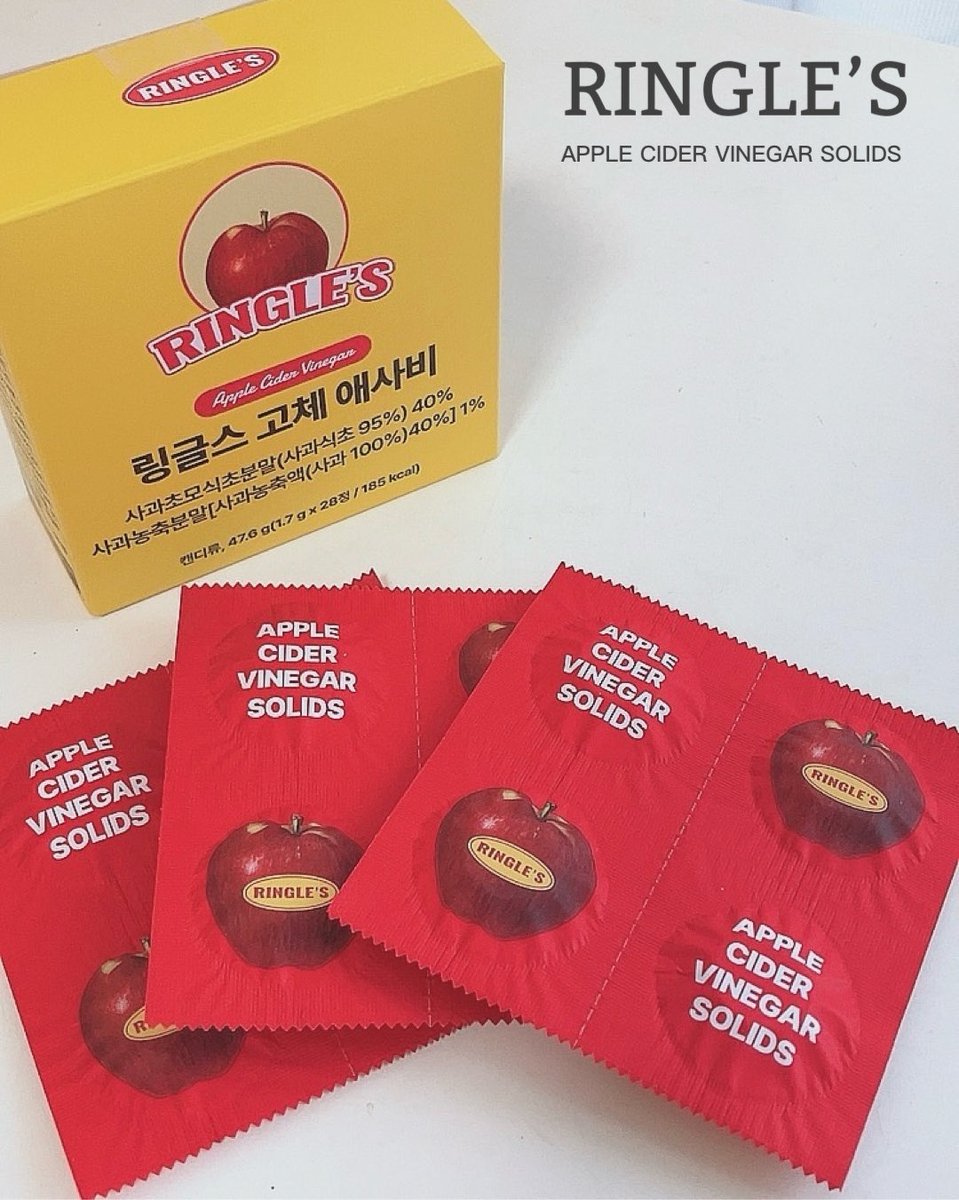 momoha_csm's tweet photo. RINGLE’S(リングルズ)-アサビキャンディ
オーガニックりんご酢を40%以上配合したタブレット型のアップルサイダービネガー🍎🥤🫧
キャンディみたいにいつでもどこでも噛んで手軽に♩爽やかなりんご味で食べやすい◎
#PR #RINGLES #アサビキャンディ #Qoo10 #韓国コスメ #インナーケア https://t.co/1Rtz0diR80