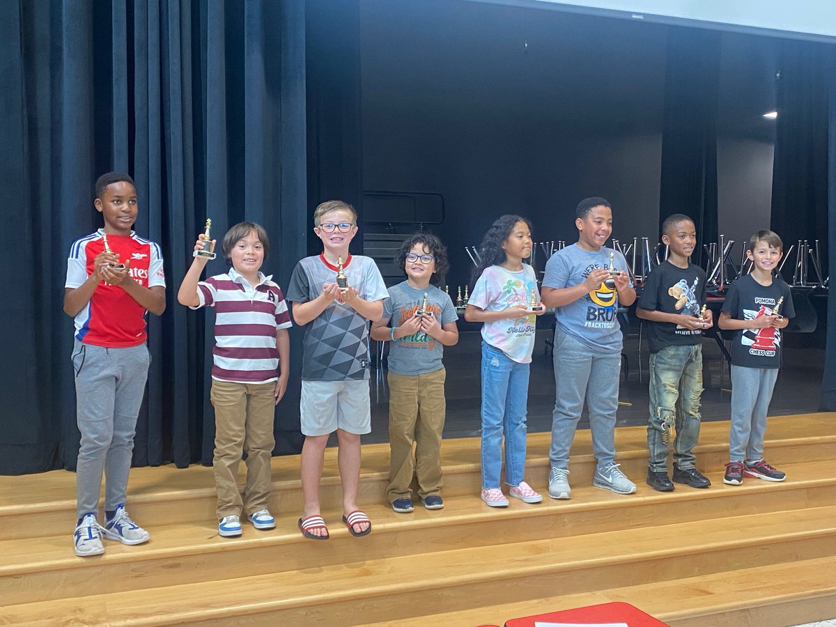 Congratulations to our students who placed in the district chess tournament! ♟️👏 Their hard work paid off!