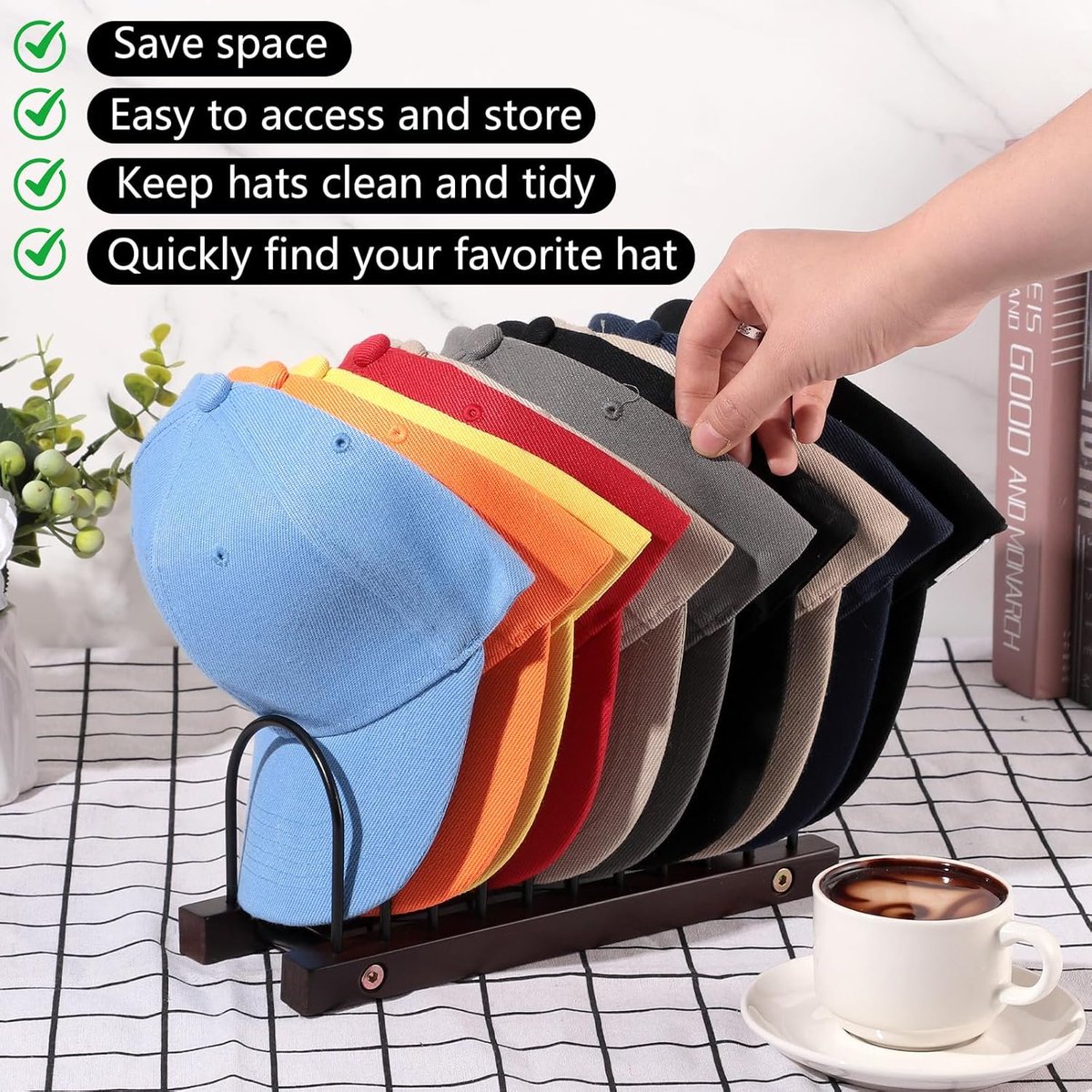 frugalfreebies's tweet image. 🧢 Your hat pile called — it’s embarrassed. 🧢 
This 2-pack hat stand holds 20 caps &amp;amp; it’s 24% off. 
Finally, your closet can stop looking like a sporting goods explosion. 
Amazon: amzlink.to/az0CwafNof6QJ (ad)
#HomeFinds #HatLover #DealAlert