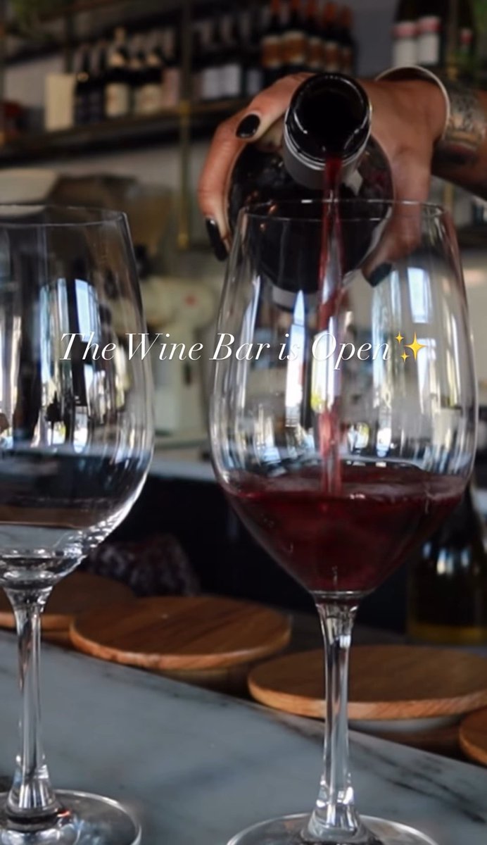 Wine Bar is OPEN....