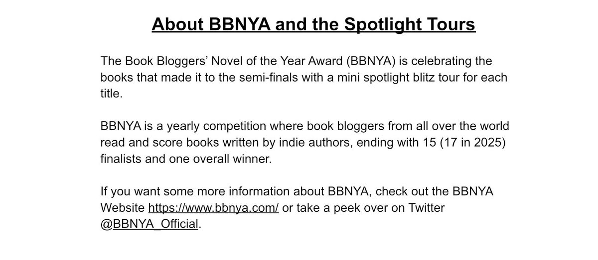 About #BBNYA2025 <a href="/BBNYA_Official/">BBNYA 2025 - The Indie Book Award</a>