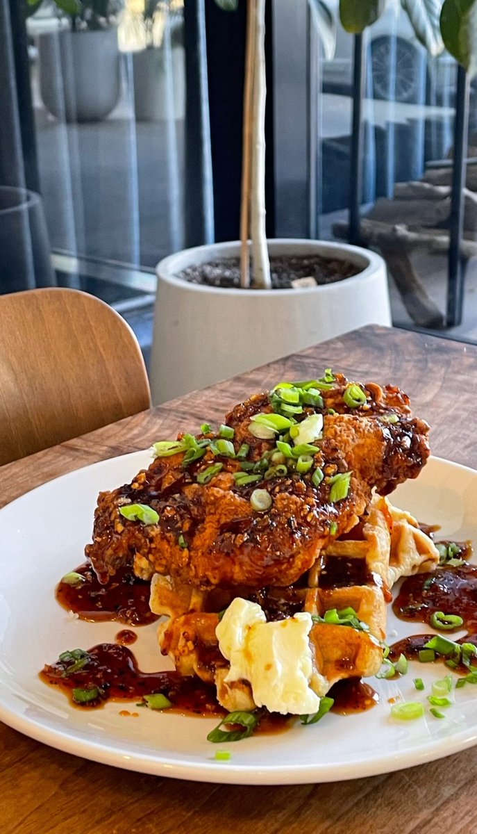 Chicken &amp; Waffles anyone? Brunch starts at 10am tomorrow. 🤘🏼