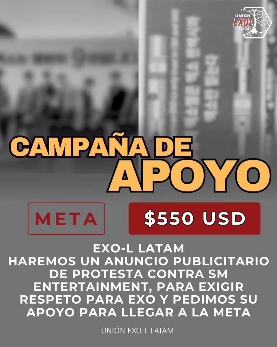 UnionExoLatam's tweet photo. Este proyecto nace del amor y la esperanza de ver a EXO completo, libre y respetado.❤️🩹
Estaremos colocando una pantalla en el metro de corea cerca de las instalaciones de SM 👊
📣Necesitamos alzar la voz juntxs📣
#SMRespectYourArtists
#StandWithEXO
#SMStopTheManipulation https://t.co/hndpvfWgrX