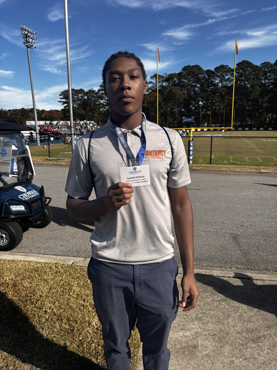 Had a great time learning all about chowan, wasn’t able to stay the full time but it was still an electric atmosphere! Thanks for the invite Coach! <a href="/CoachWolfley/">Maverick Wolfley</a> <a href="/drdanwilson15/">Dr. Daniel O. Wilson</a> <a href="/hendbr19/">Brandon Henderson</a> <a href="/CJWilson_95/">Coach C.J. Wilson</a>