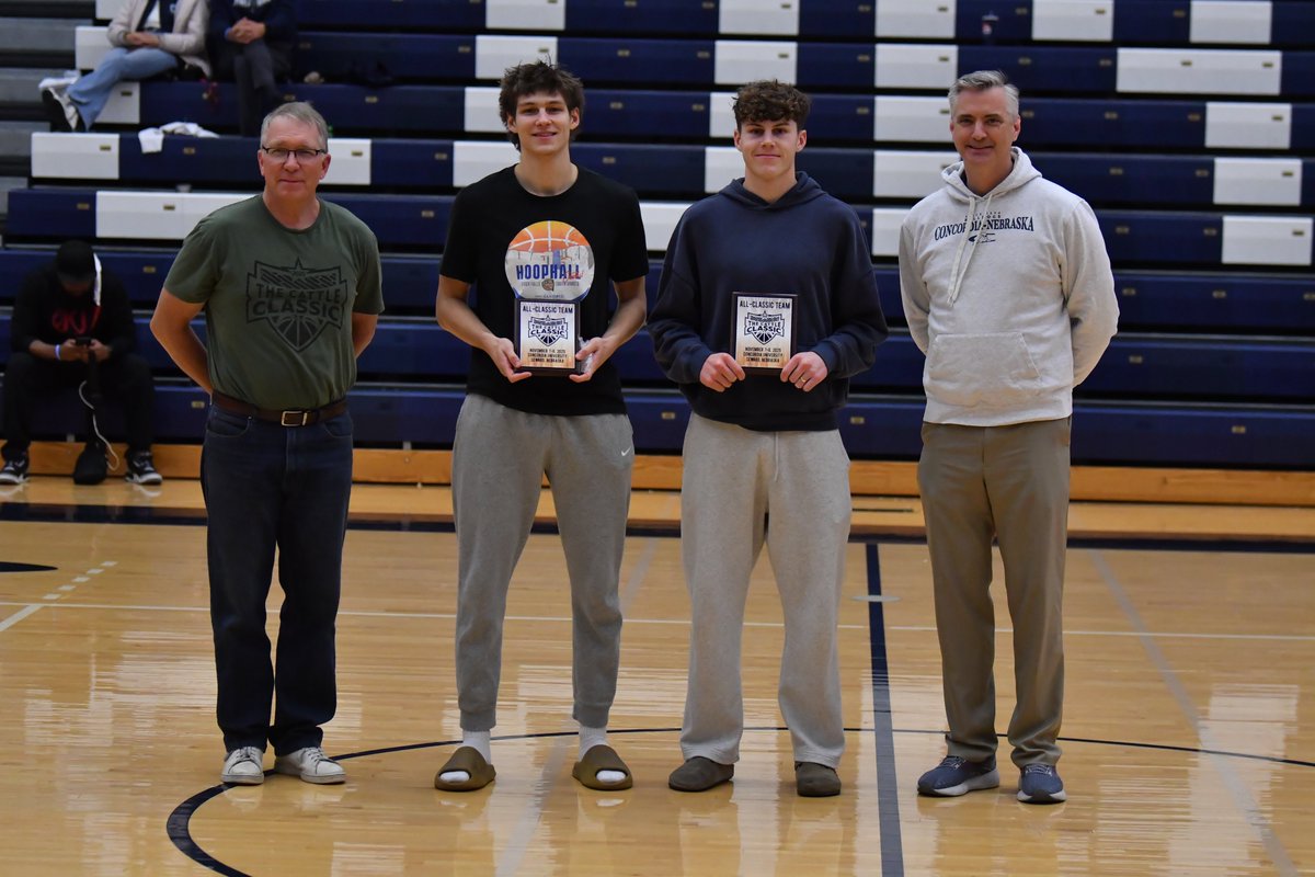 🏀 | 2025 Men's All-Cattle Classic Team:

Jonas Carlisle, Oklahoma City
DeMarco Clayton, Clarke
DaRon Hall, Hall, Hastings
Brooks Kissinger, Concordia
Jaxon Stueve, Concordia