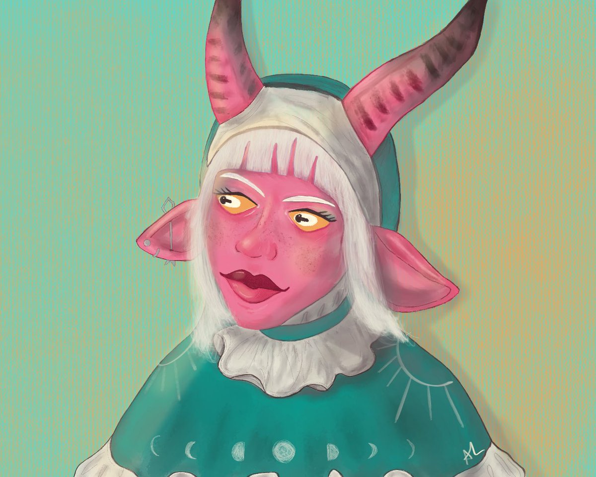 I’ve been secretly practicing to draw my own character art, but she turned out too cute not to show everyone. 😭#CriticalRoleArt