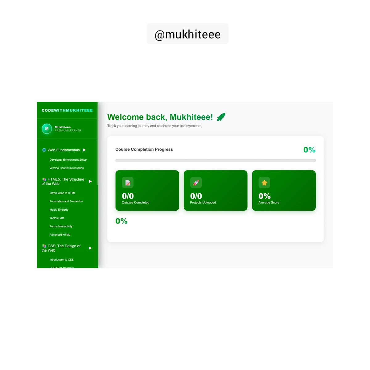 mukhiteee's tweet image. Day 13/100 - #100DaysofCode Challenge

✅ Made the dashboard page dynamic (Fetch real content from the database)

#codewithmukhiteee