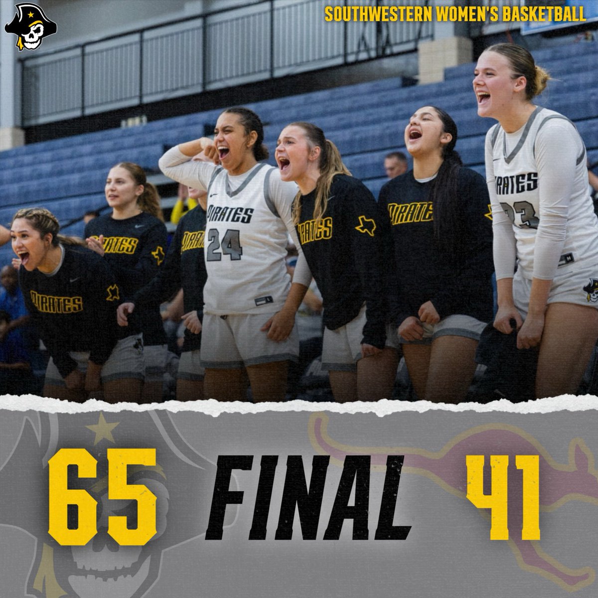 HOME OPENER? HANDLED🏀🔥

Freshman Neela Castillo had a strong showing for the Pirates! She led the way with 18 points, 12 rebounds, 4 assists, and 2 steals in the home opener victory against Austin College!👏🏼‼️💪🏼