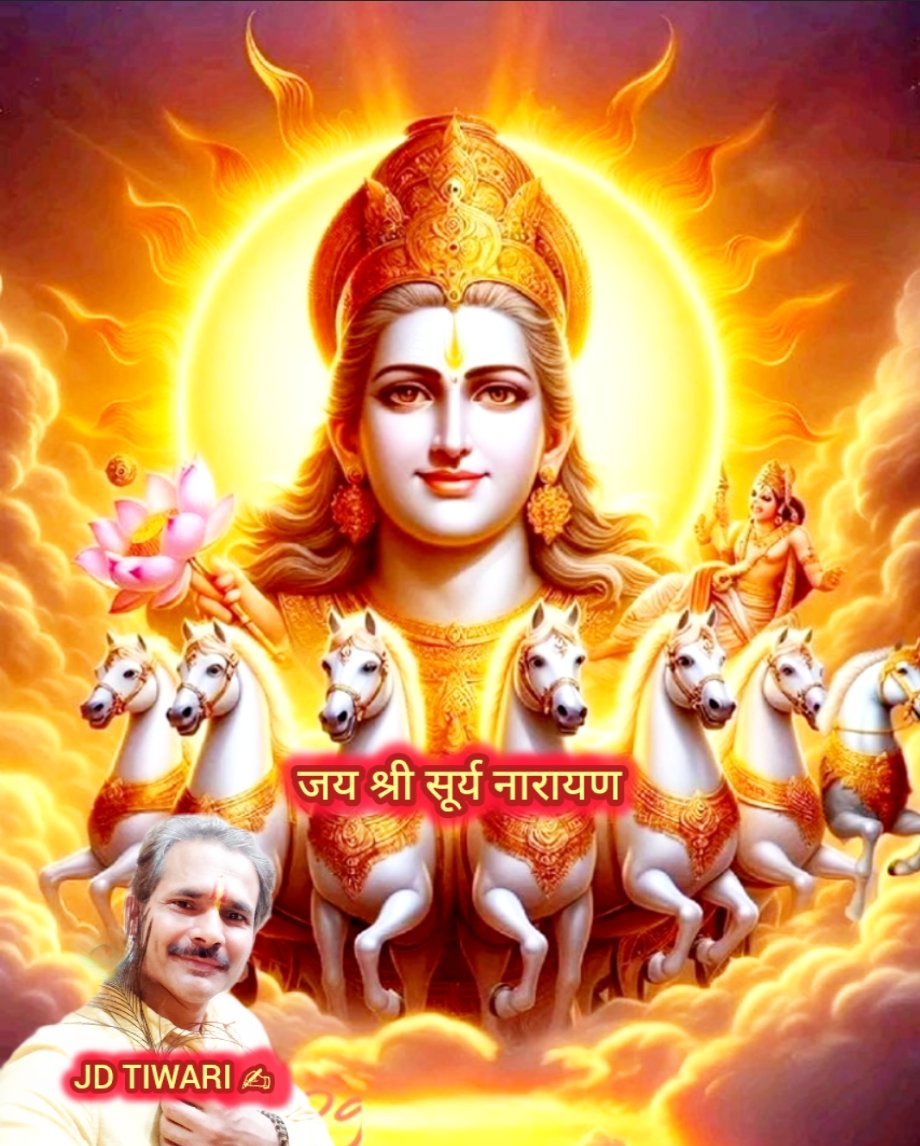 ॐ आदित्याय विद्महे, दिवाकराय धीमहि।
तन्नो सूर्यः प्रचोदयात्।
🌱✍️🌱✍️🥀✍️🌱✍️🌱🥀✍️
“हम आदित्य (सूर्य) का ध्यान कर उन्हें जानने का प्रयास करते हैं।
हे दिवाकर (सूर्य देव)! हमारे मन को प्रेरणा दें और हमें सही मार्ग दिखाएँ।
#जय_श्री_सूर्य_देव