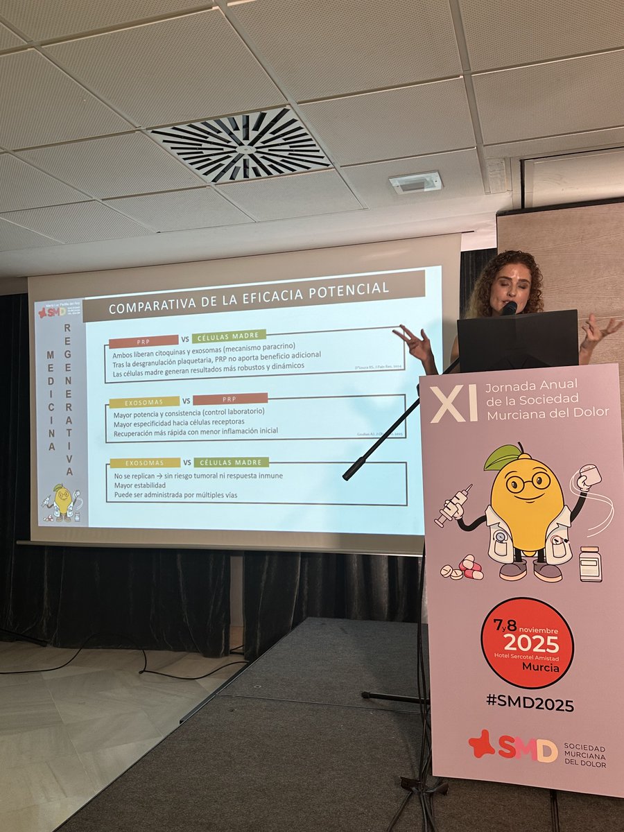 MuleroCervantes's tweet photo. @pelirroxapr nos ha enseñado de manera brillante (como siempre) las diferencias entre PRP, CÉLULAS MADRE MESENQUIMALES Y EXOSOMAS, origen, características, mecanismos de acción, indicaciones y evidencia científica... https://t.co/R8uSOIatjm