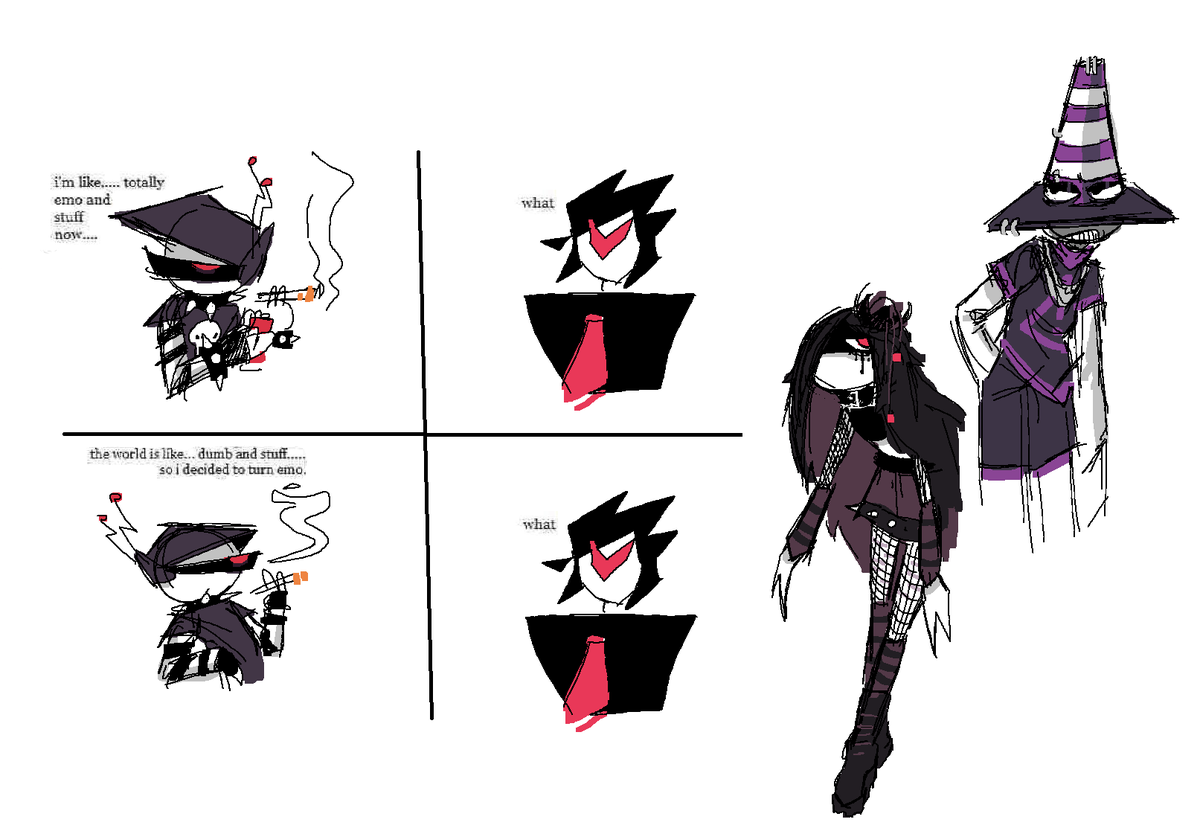 doodles ft. characters from my friends <a href="/minichibisart/">minichibisart.bsky.social</a> and <a href="/KLunskie/">Lunskie</a>