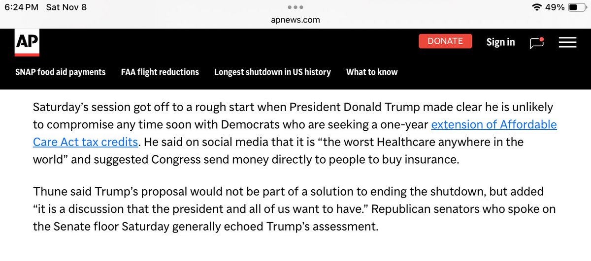 🚨 $UNH Breaking news:
Senate leadership acknowledged Trump’s tweets and his idea about cutting out insurance middleman will NOT be part of their negotiations for re-opening the government.

PLEASE LIKE AND RETWEET THIS TO GET THE MESSAGE OUT SO THAT STOCKS DO NOT CRASH ON