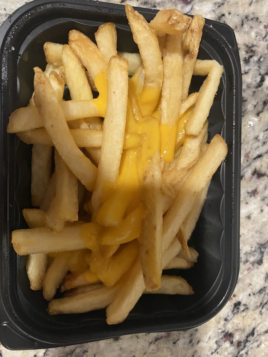 realashtonblaze's tweet photo. @Wendys normally I love you and your witty posts, but today I have one request and a complaint. Request: bring back the sweet and sour sauce. You don’t know the devastation you’re causing. Complaint: this picture is from your cheesy fries today… https://t.co/QUMHZCfUmc