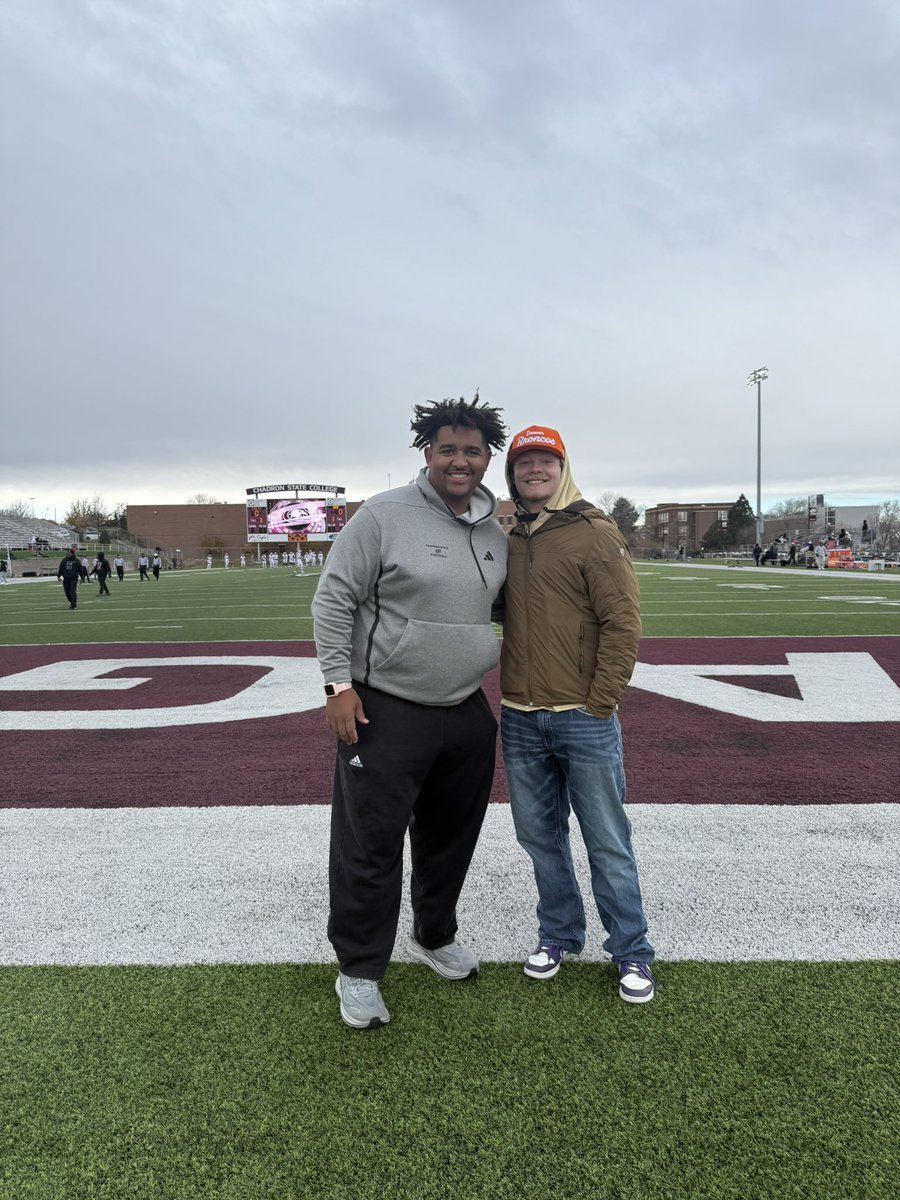 PatteisLb's tweet photo. Had a great visit to Chadron State! Thanks for the invite @CoachJayLong! @loneal_9 https://t.co/hNSzeULJfi