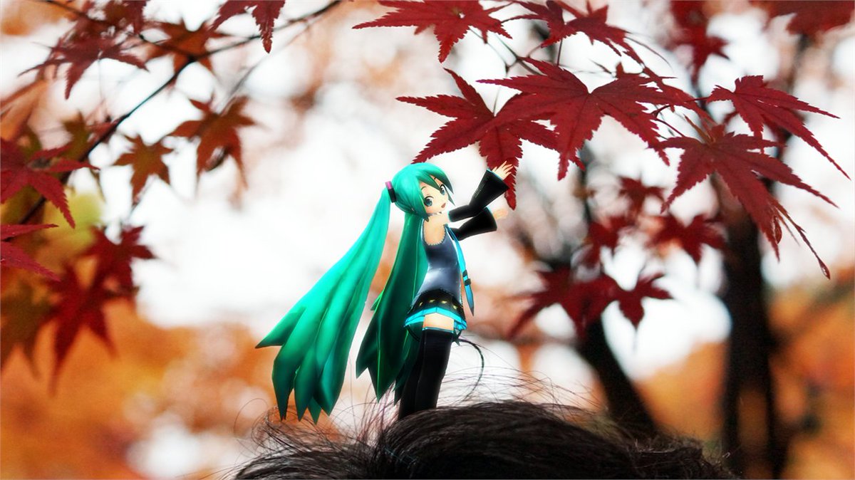 #うちのちっちゃいミクさん
ままま式DIVA風Miku
残念ながら今日は☔