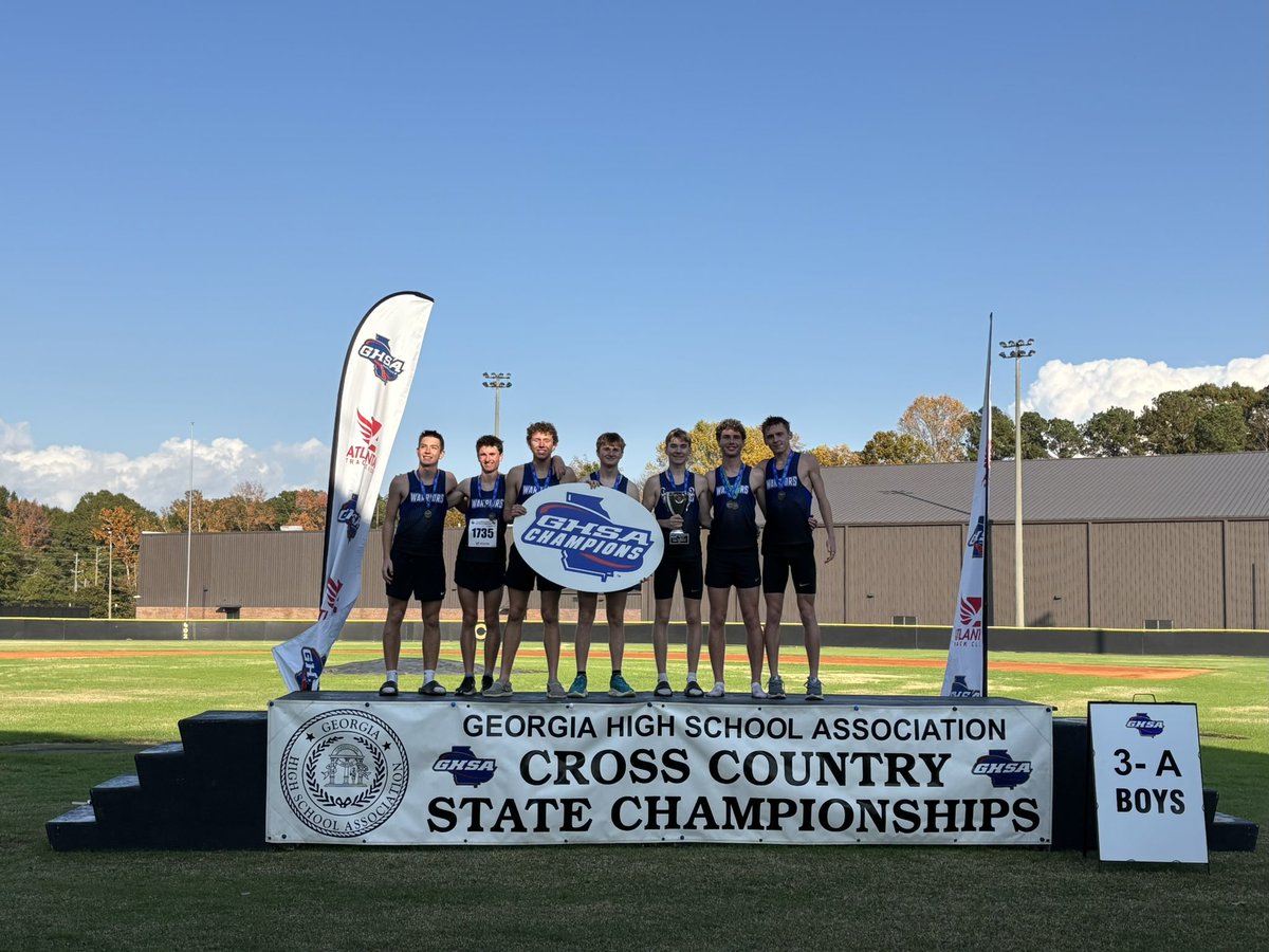 OCHS_Athletics's tweet photo. Oconee County Cross Country
Boys State Champions (4 Peat)🏆🏆🏆🏆
Girls State Runner-ups
Aaron Brodrick boys individual state champ 🏆🏆
Go Warriors! https://t.co/5RuYAsyfX5
