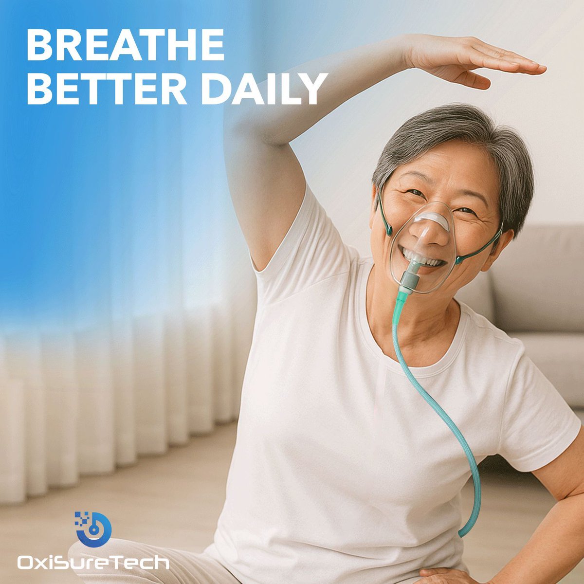 oxisuretech's tweet image. 🌬️ Every breath counts — make yours better with OxiSureTech. 💙
 Our oxygen therapy solutions are designed to help you breathe easier, feel energized, and live life to the fullest — one inhale at a time.

✨ Breathe better. Move better. Live better.

#OxiSureTech