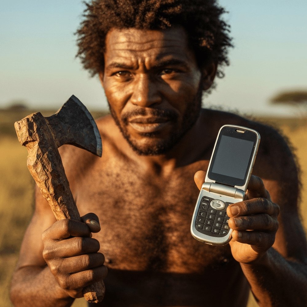 QuirkScience's tweet image. Stone Age realness! 🤯 Our ancestors used the SAME basic tools for 200,000 years. That&apos;s like using your flip phone for 2 millennia! Talk about a survival hack: sometimes simple &amp;amp; adaptable wins, even when everything else changes. #QuirkScience #AncientTech #SurvivalHacks…