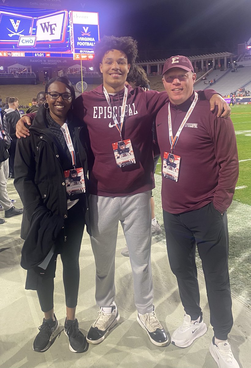 Great night at <a href="/UVAFootball/">Virginia Football</a> Let’s Go Hoos! Thank you <a href="/TuckerMyersUVA/">Tucker Myers</a> <a href="/KoachAdams/">Mike Adams</a> <a href="/davidmh__/">David Hernandez</a> <a href="/CoachCoryMartin/">Cory Martin</a>