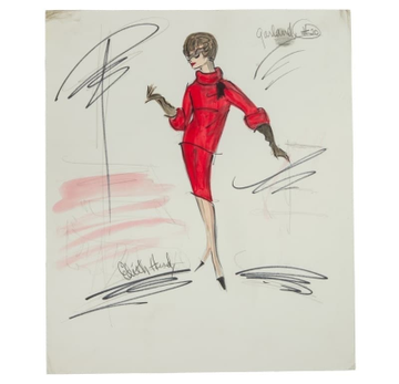 iShowTunes's tweet photo. #JudyGarland Costume Sketches, by #EdithHead, 1963. #ICouldGoOnSinging https://t.co/4gvNAzKEVk