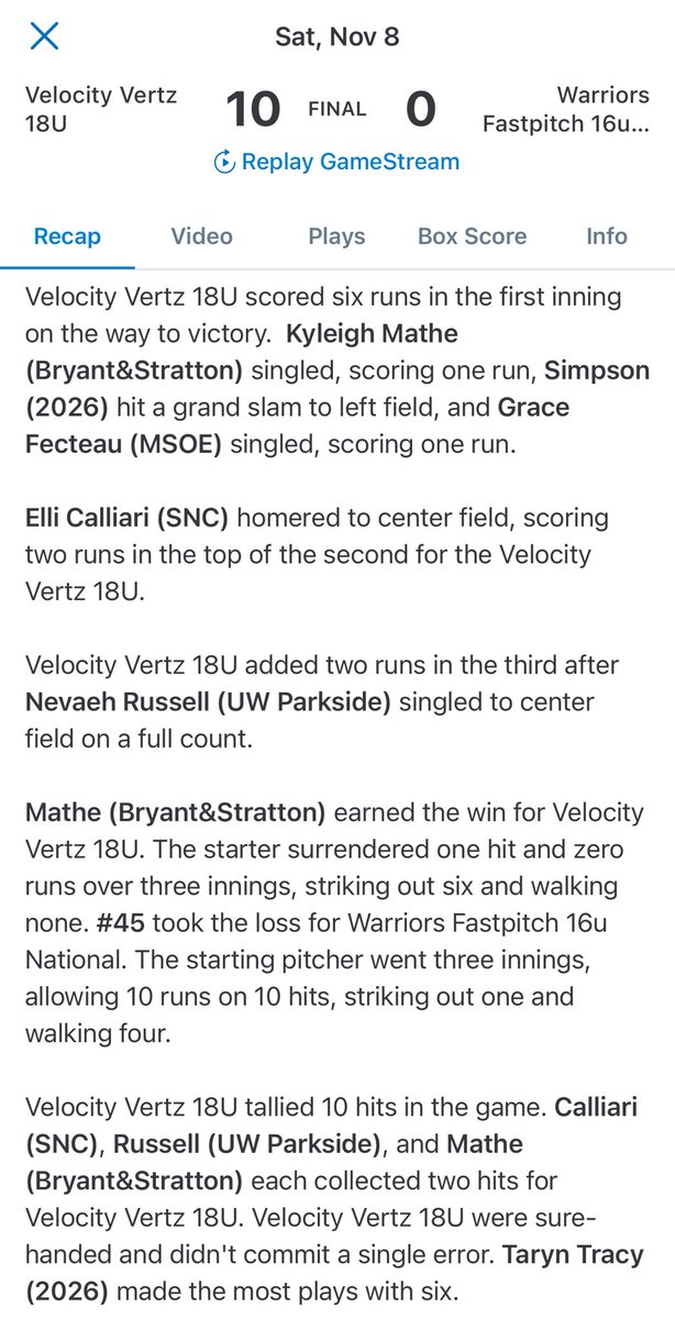 Kyleigh Mathe 2026 tweet media