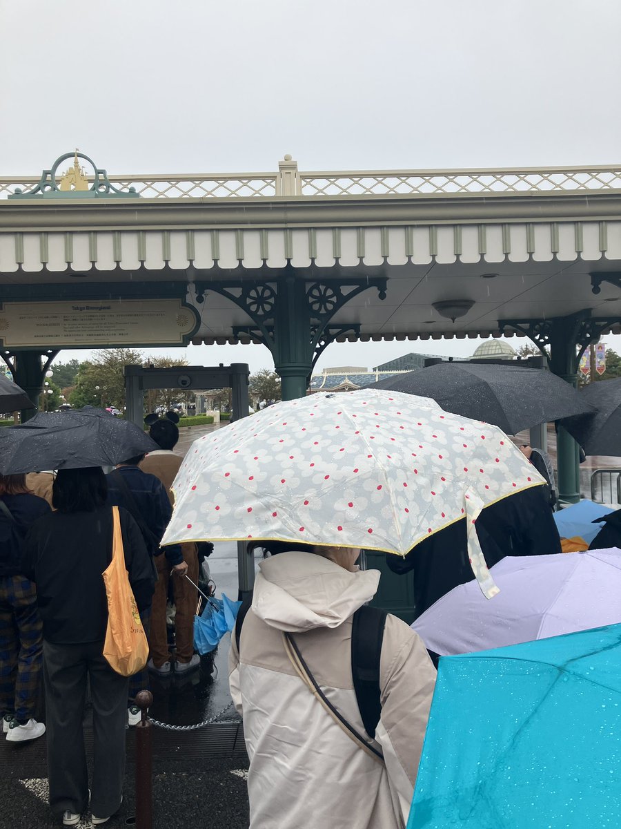ynakap's tweet photo. 雨のディズニー！ https://t.co/672U8jLunA