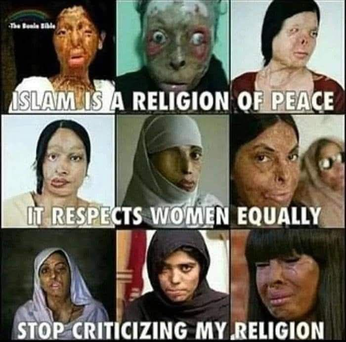 patheticprogres's tweet image. Islamic women who have had acid thrown on them by fellow muslim men. Hey Democrats enjoy that Sharia. #ShariaLaw