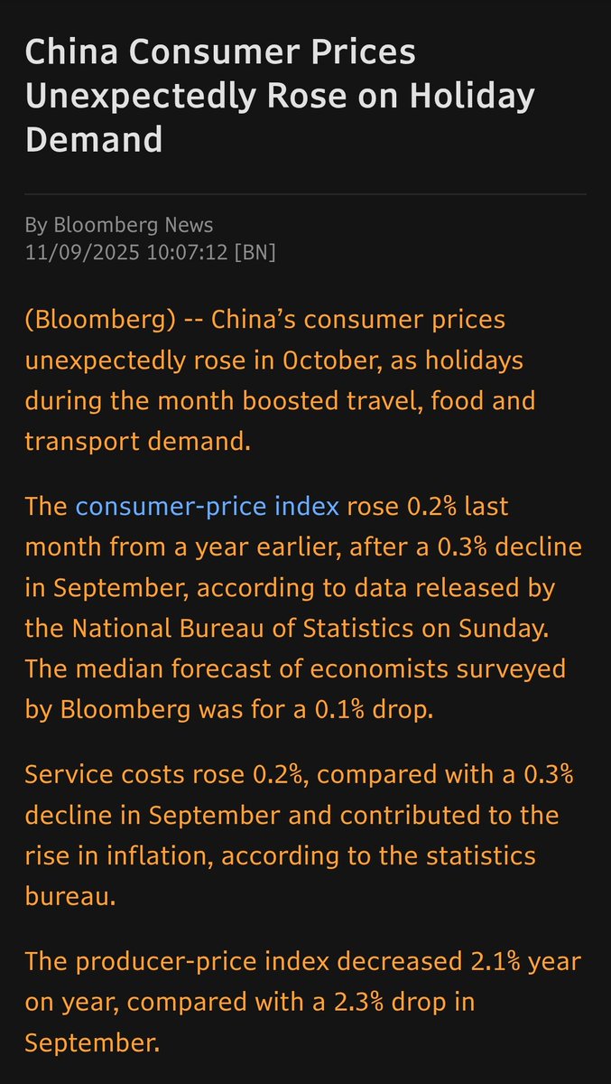 OleronChris's tweet photo. #China #CPI finally rising. The anti involution policies finally working? $BABA #HSTECH https://t.co/cMdPMNFQsr