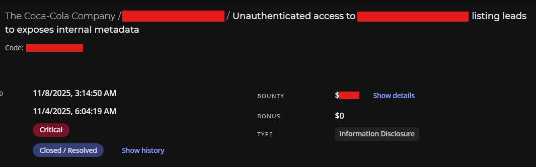 Harsh25NN's tweet image. Just Got Rewarded at @intigriti 
🤑$$$$

Tip:- Fuzz the endpoints/path of one domain to other domains.

mno[.]abc[.]com/logs -&amp;gt; 403
xyz[.]abc[.]com/logs -&amp;gt; 200

#intigriti #bugbounty #cybersecurity #bugreport #bounty #reward #hackerone #bugcrowd
