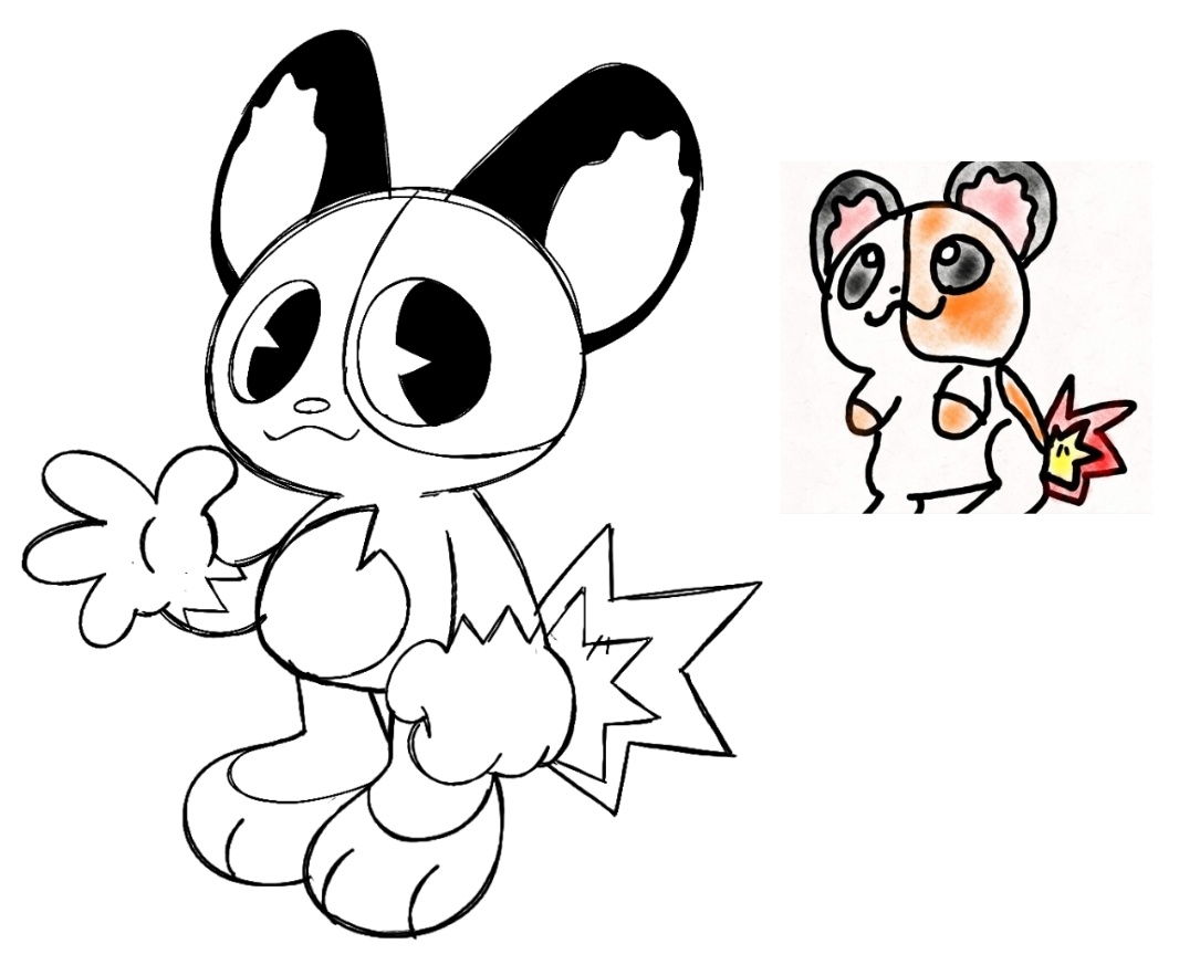 CrispyFrise's tweet image. Some sketches for more of my redesigned old characters. What do yall think so far?