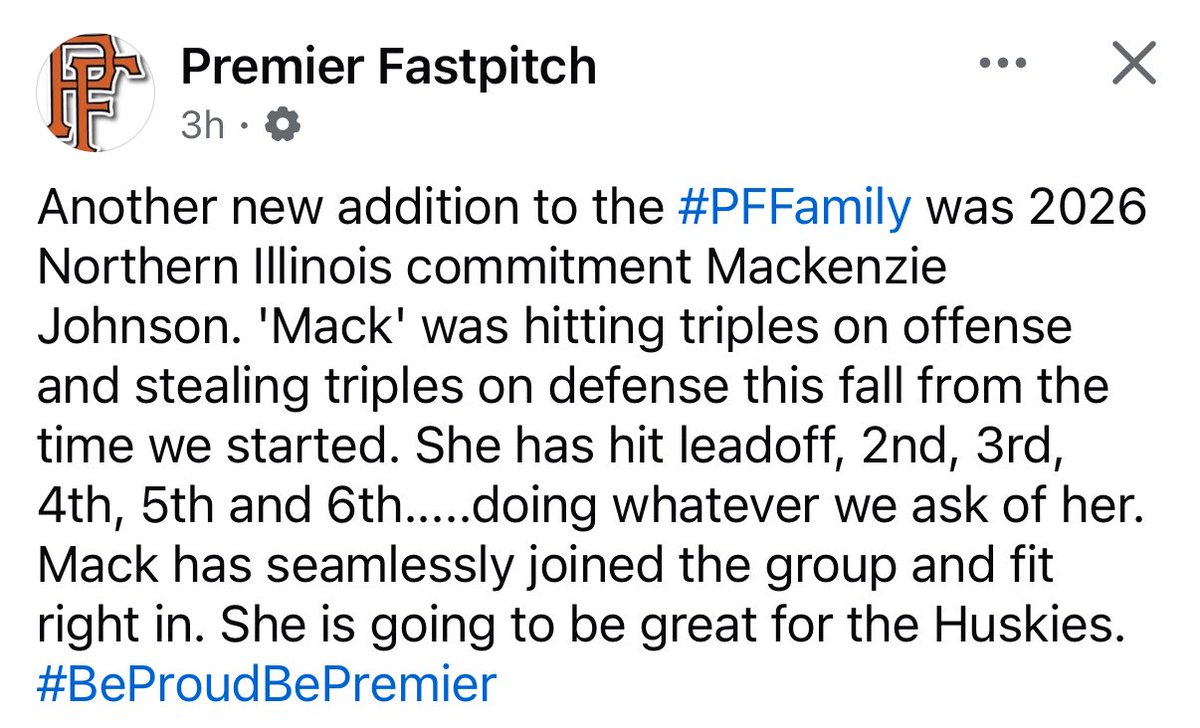 Premier 18U National tweet media