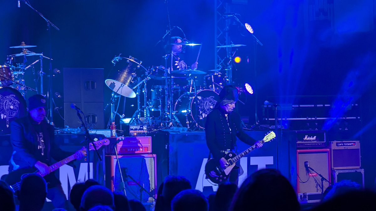 Triumphatism's tweet image. Adam Ant was great tonight in Liverpool with Toyah as support.
Double drummers really made a difference, a great band overall. What a catalogue of songs he has. &apos;Vive Le Rock&apos; still my fave Ant song.
#AdamAnt #AntMusic