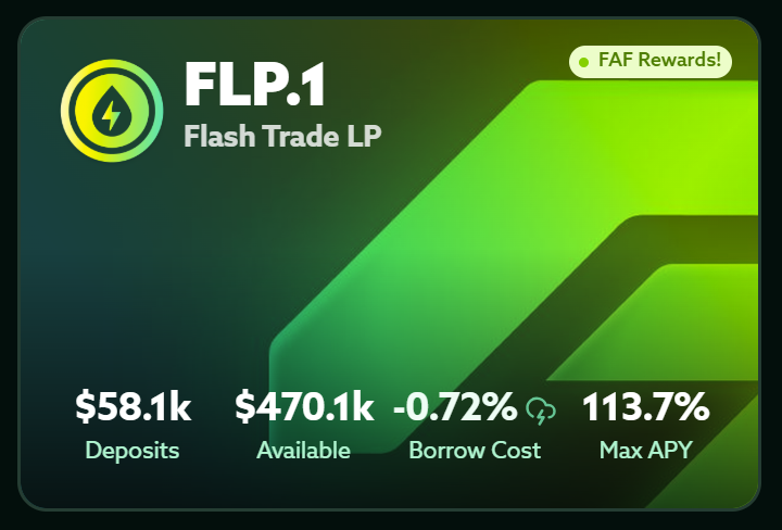 hartley_pika's tweet photo. FLPはcarrot boostでぐるぐる運用できるようになりました⚡
現在の最大APYは100%超えです🥕

#FlashTrade #carrot https://t.co/PNcqSsXduO
