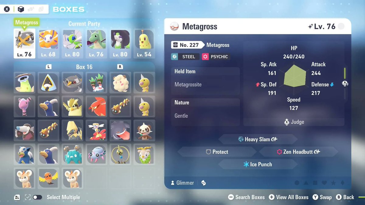 my shiny collection (not including the shiny alpha litleo i nabbed like 30 seconds after i took this screenshot)