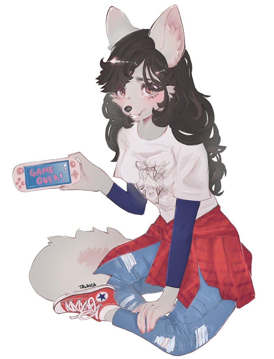Talaseart's tweet photo. The first commission of the year! Finished 7 months ago! ~ I loved working on this cmm, the character is also a sweetheart!! https://t.co/xLql7JFCp8