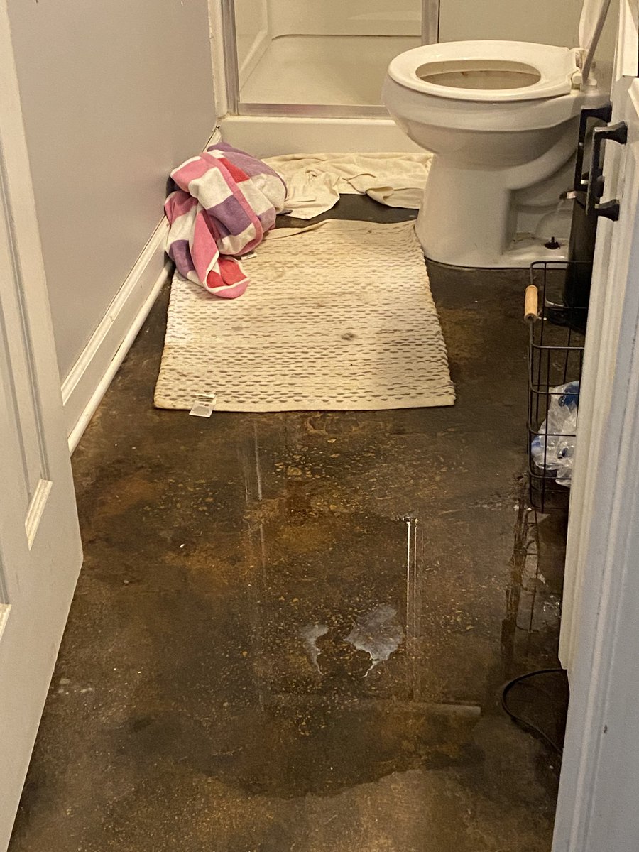 RealNerdyKai's tweet image. Our worse nightmare came true, house has been flooded. The kitchen, living room, bathroom, and half of the studio is soaking wet. Bedroom was spared thankfully and Vinny is okay. We need to move out of this place soon or it could be worse in the future😞