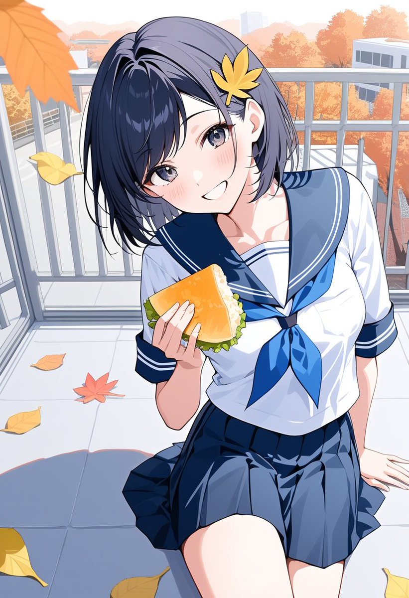 えへへ、コレなーんだ？ #AIイラスト