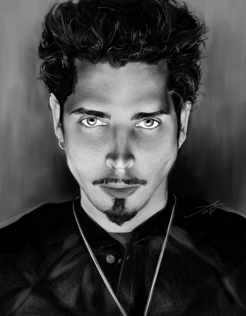 tonicsugar's tweet photo. rock hall induction tonight so i’m bringing back a couple of my favorite chris portraits i’ve done ❤️‍🩹 https://t.co/qPevyBjzjU