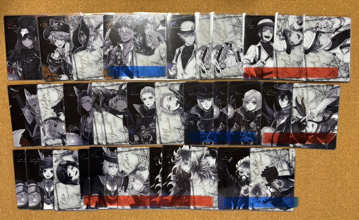 ツイステ 譲渡 AGF2025 カミオジャパン トレーディングクリアカード

譲】リドル ラギー ジャック アズール フロイド ジェイド カリム ジャミル ヴィル ルーク エペル マレウス リリア シルバー イデア オルト

求】定価＋送料

✩赤線🟥は青線🟦より（無くなり次第無印）同数お迎え

✩まとめて優先