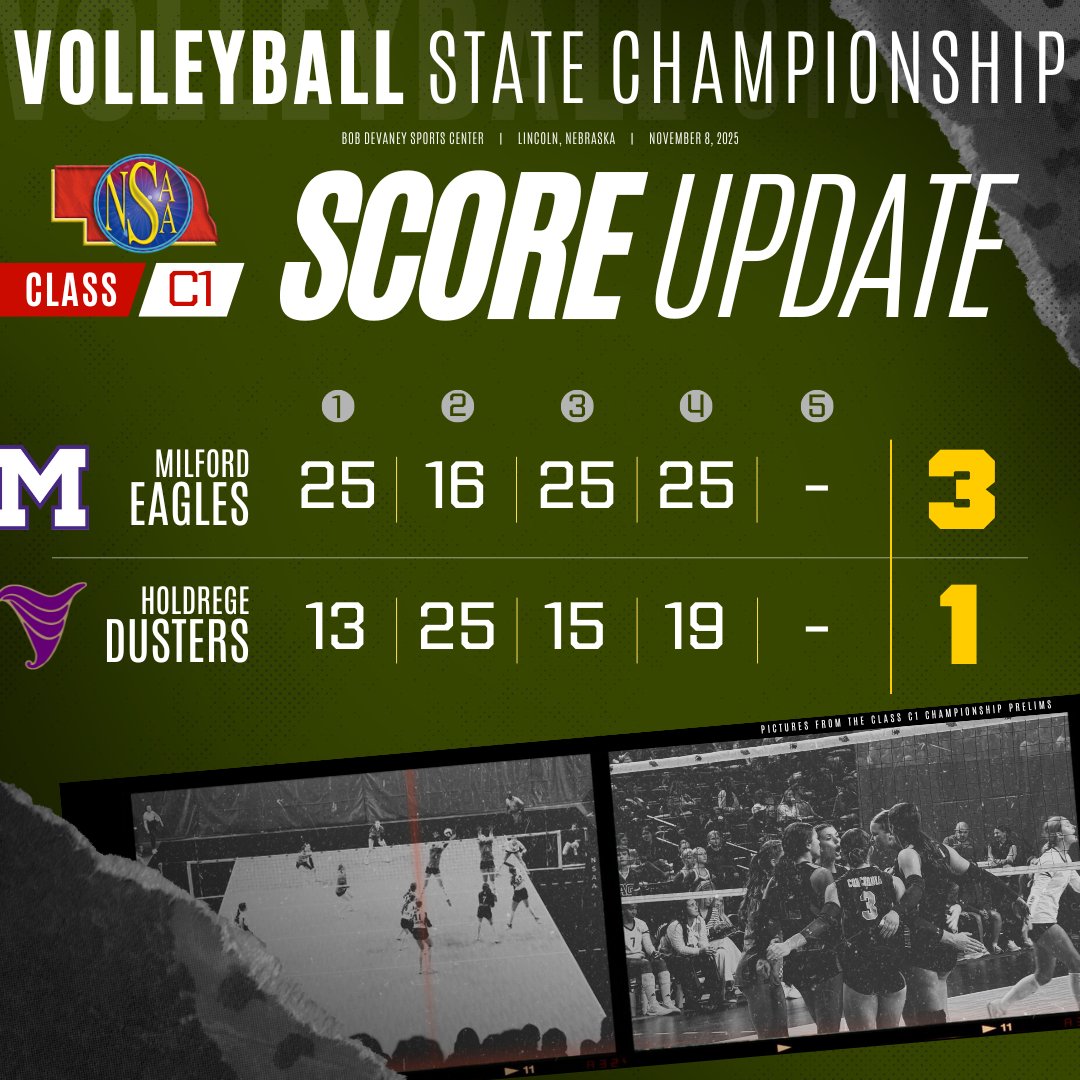 🏐 Final Score from the Class C1 State Volleyball Championship. #nebpreps