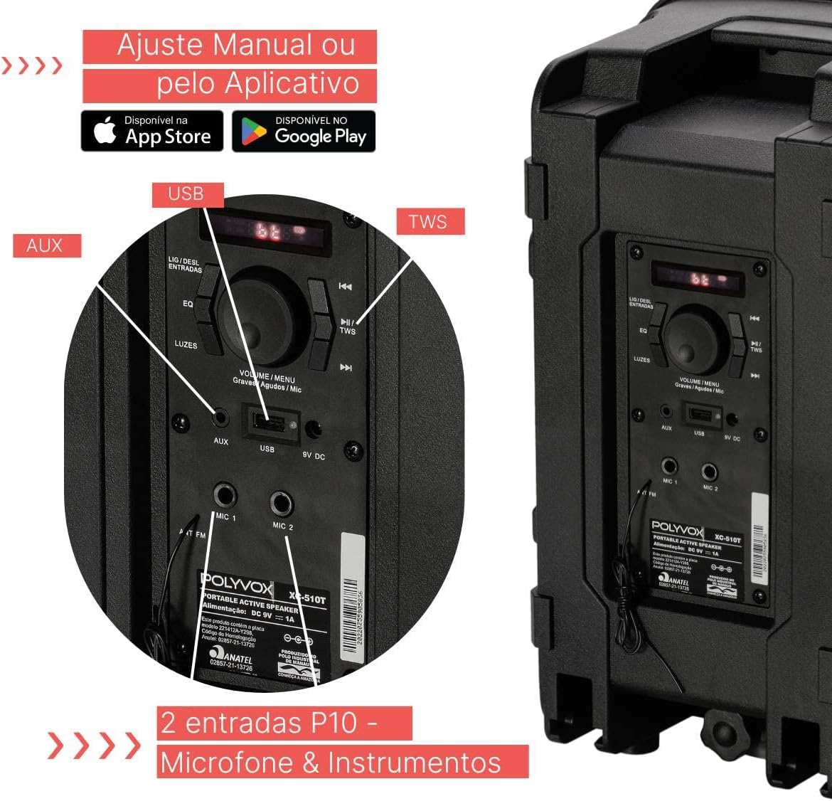 ParadiseBeache2's tweet photo. Produto top de linha⭐️⭐️⭐️⭐️⭐️
Caixa De Som Amplificada XC-710T TWS 300W Polyvox Bluetooth c/ 4 horas autonomia de bateria.
.
Link do Produto▶️https://t.co/RhcdyeWjhA
.
#BlackFriday #polyvox #sound https://t.co/jZ1ZOh0nJM