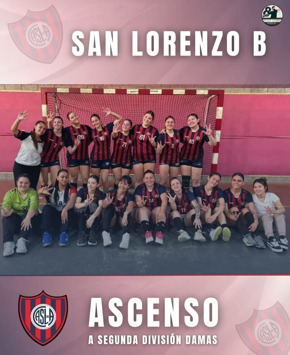 🤾‍♀️ Victoria de San Lorenzo 38-28 ante Almirante Brown y ascenso a la Segunda División de Mayores Femenino.

Felicitaciones, <a href="/handballcaslaof/">HandballCASLA Oficial</a> 💙❤️💙