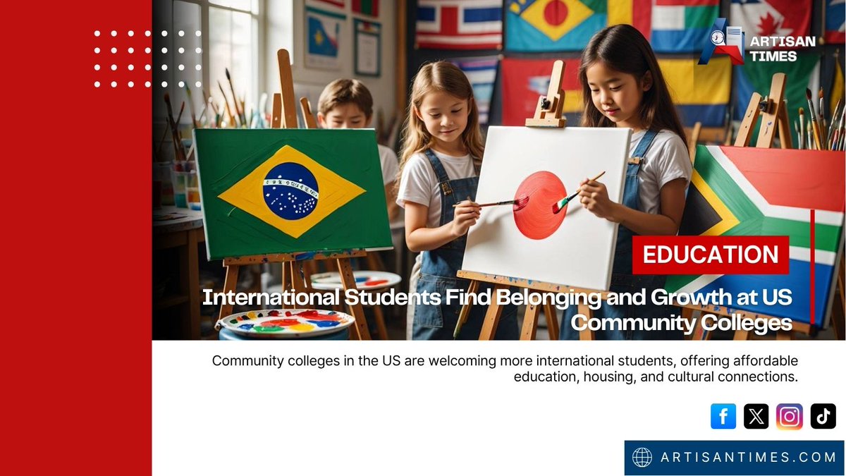 artisan_times's tweet photo. Community colleges are helping international students find affordable education, friendship, and a sense of home in the US. ✏️
 #Education #StudyInTheUSA
Read more: https://t.co/QCDL7Hsu1k https://t.co/dT8s8mdxcY